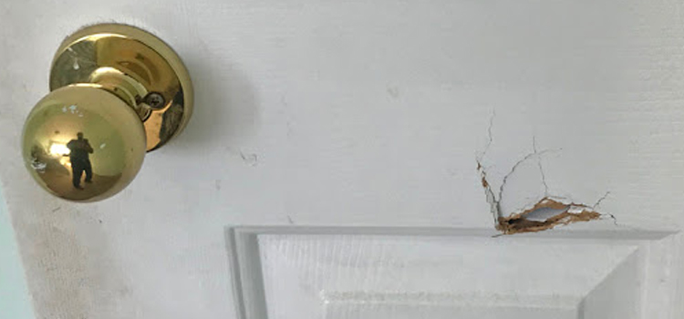interior door hole repair Kendall West
